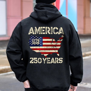 250 Years America Anniversary 250th Independence Day Back Side Dark Shirt HA75 897352