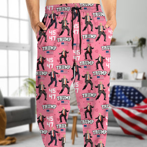 Trump 45 47 Dancing Trump Valentine's Day Gift Sweatpants HA75 64250