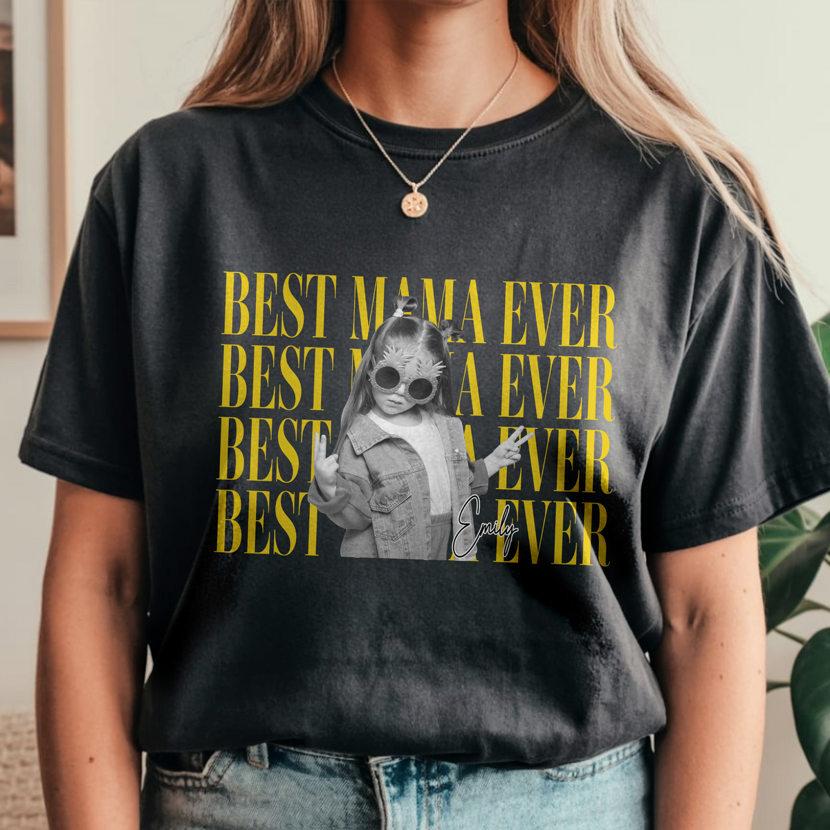 Personalized Vintage Photo Best Dad Mom Ever Comfort Shirt HA75 921276