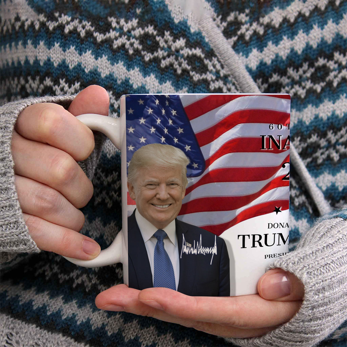 Trump 60th Inauguration - A Unique Political Keepsake Print Full Mug LM32 65235