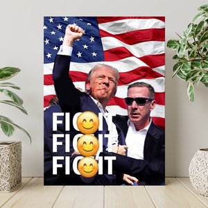 Donald Trump Fi**t Fi**t Fi**t Picture Frame Canvas Poster TH10 63411