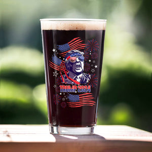 Custom Independence Day American Donald Trump Print Beer Glass N304 62548 HO82