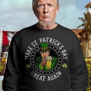 Make St Patrick's Day Great Again Funny Trump Republican 2024 Dark Shirt HO82 65610