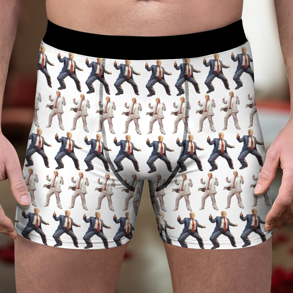 Funny Donald Trump Dancing Crazy - MAGA Style Boxer LM32 65099