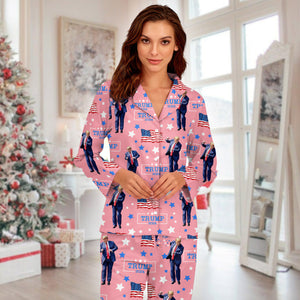 Custom Trump Dancing Christmas Flannel Pajamas HO82 65458