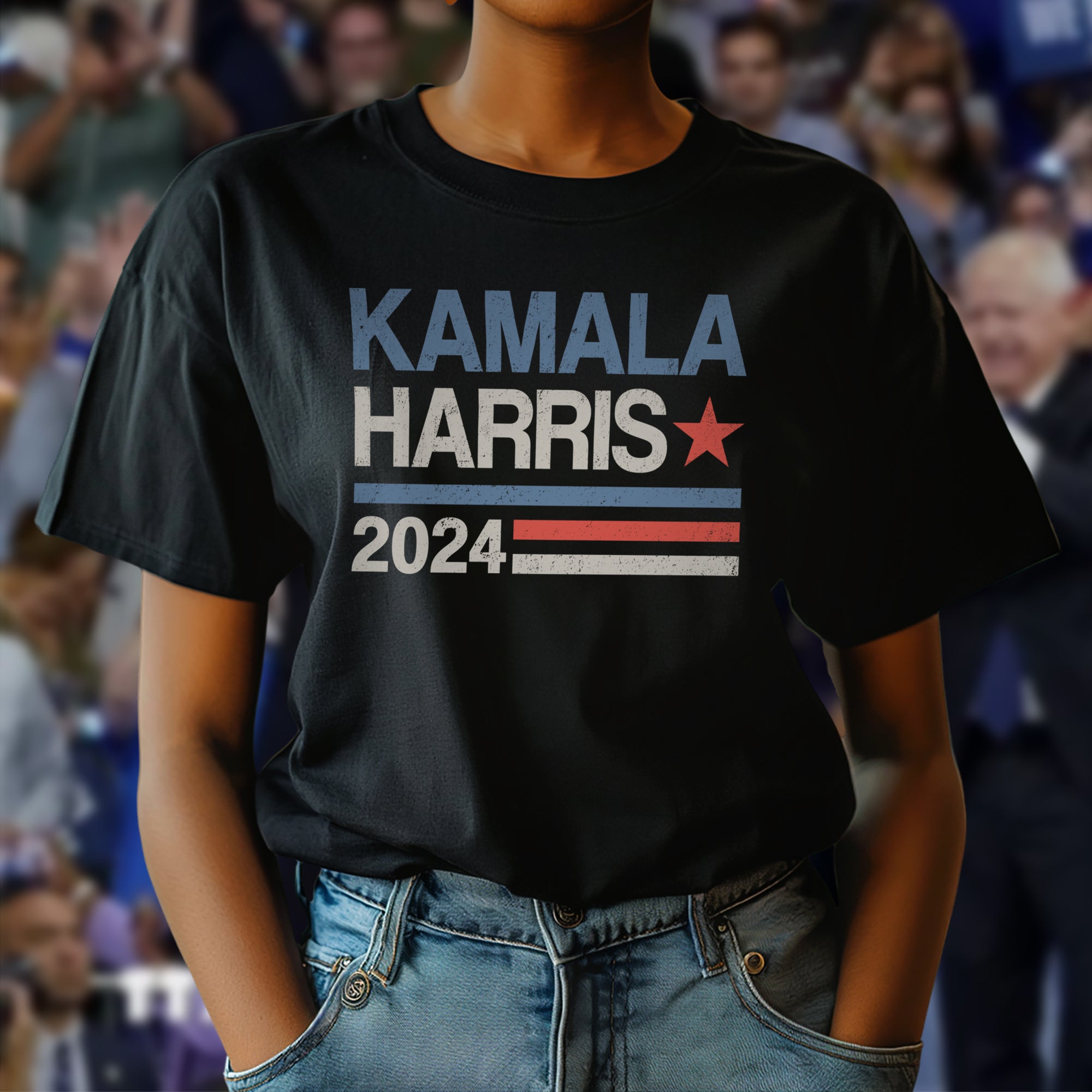 Vintage Kamala Harris 2024 For President Election Dark Shirt HO82 65100