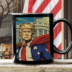 Donald Trump Hero For USA  Black Mug HO82 65380