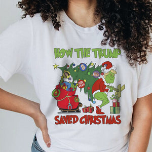 How The Trump Saved Christmas Bright Shirt HO82 65338