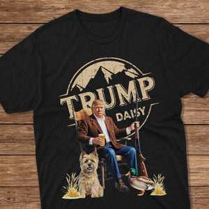 Custom Dog Clipart Trump Duck Hunting 2024 Dark Shirt LM32 63905