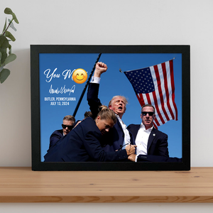 You Mi**ed Funny Trump 2024 President Sh**ting Legends Never D** Picture Frame Canvas Poster HO82 63154