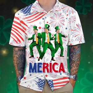 Donald Trump Dancing Merica Hawaii Shirt N304 TH10 64309