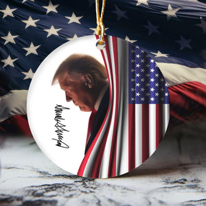 Make America Great Again Trump Signature Ceramic Ornament DM01 63251