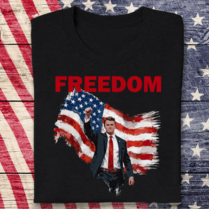Freedom Stand With Charlie Kirk Dark Shirt HA75 64572