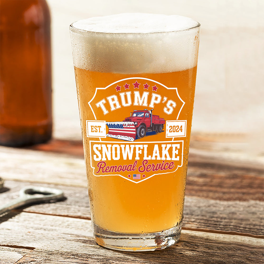 Trumps Snowflake 2024, Snowflake Removal Trump Beer Glass HA75 67170