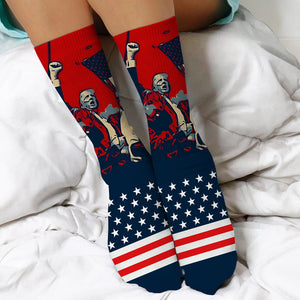 Trump Rally Trump Fight Socks HO82 65516