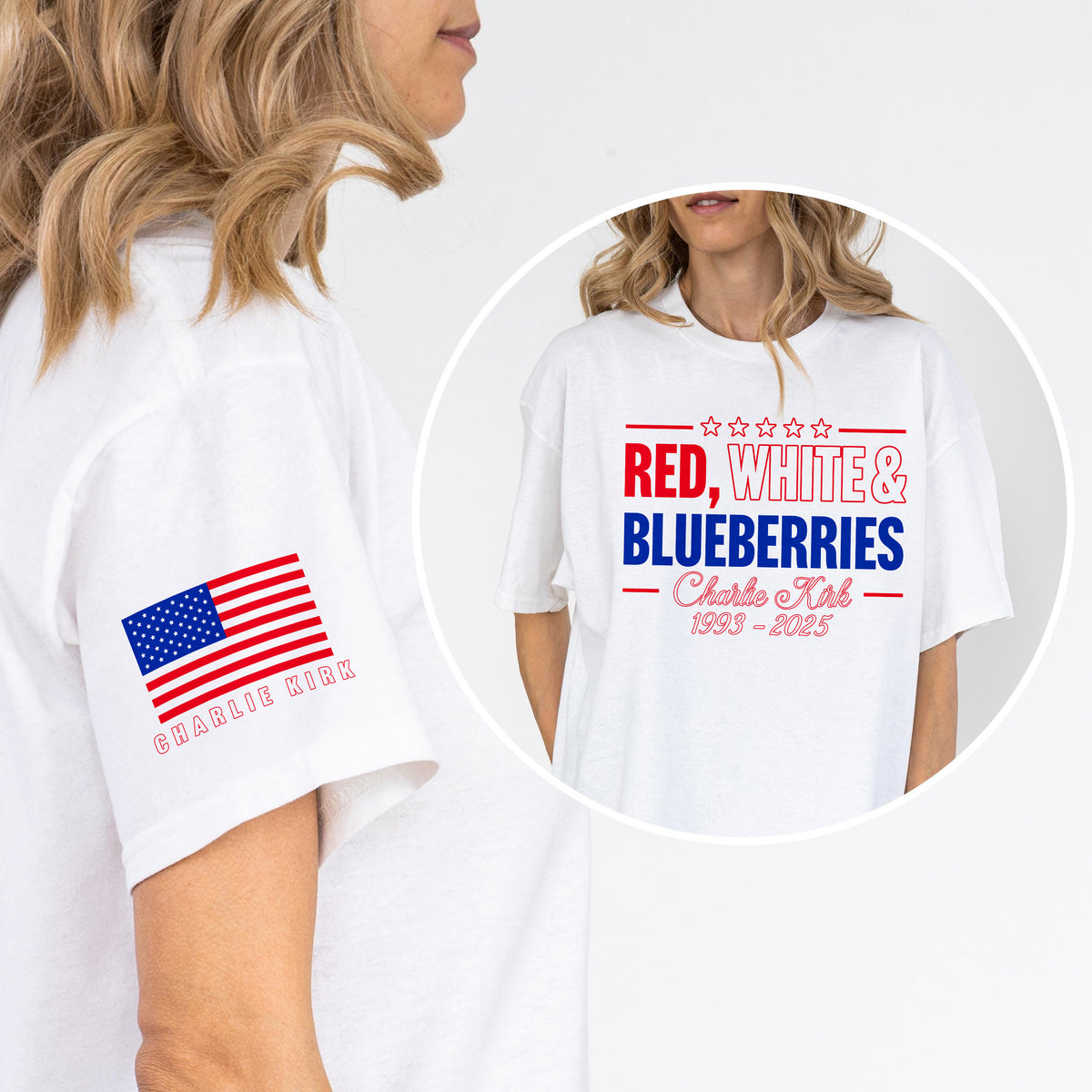 Red, White & Blueberries Charlie Kirk Shirt TH10 64519