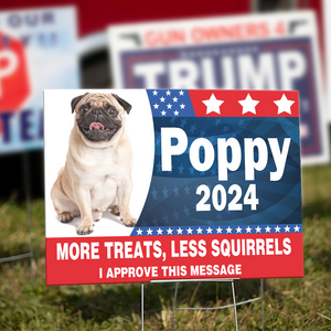 Custom Photo Make America Pawfect Again Dog Yard Sign TH10 63309