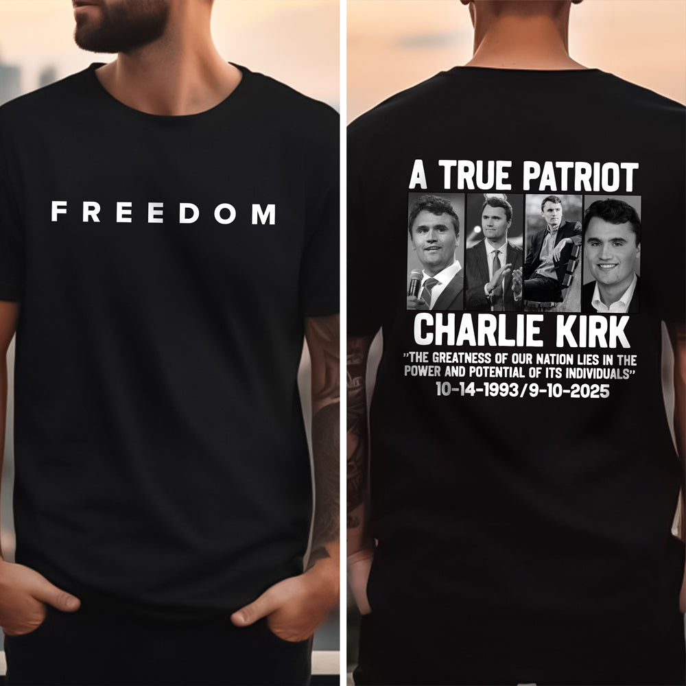 Justice For Charlie Kirk Back and Front Shirt HO82 66004