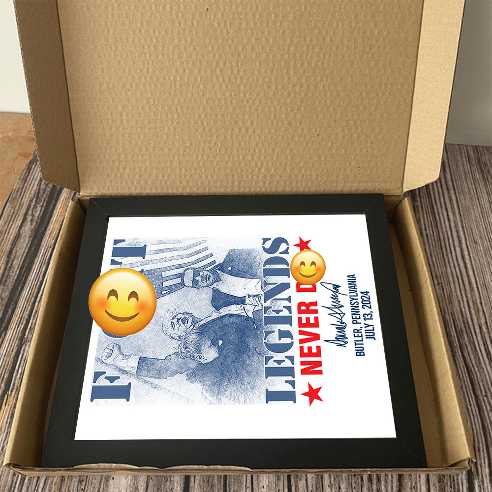 Fi**t Legends Never D** Trump 2024 Picture Frame Canvas Poster HO82 63104