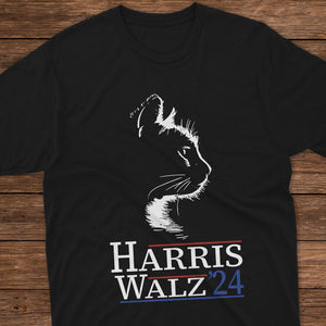 Harris Walz 2024 Cat Shirt Dark Shirt TH10 63367