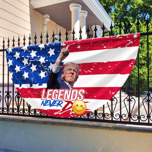 Trump Sh**ting Fi**t Fi**t Fi**t Legends Never D** Donald Trump Non-Pleated Fan Flag HO82 65006