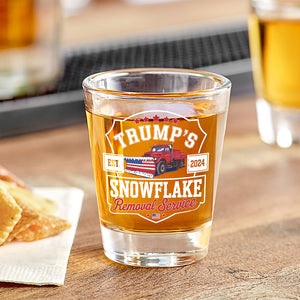 Trumps Snowflake 2024, Snowflake Removal Trump Shot Glass HA75 67172