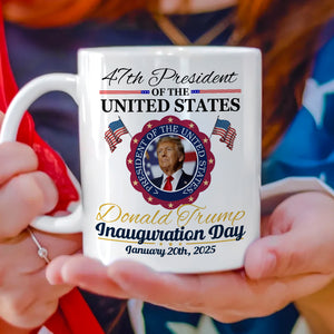 Donald Trump Presidential Inauguration Day 2025 White Mug HA75 67118