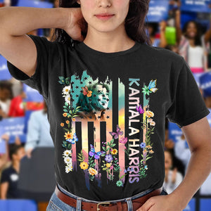 Kamala Harris Flag Flowers Shirt TH10 N369 63505