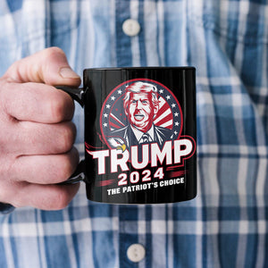 Trump 2024 The Patriot's Choice Black Mug DM01 62745