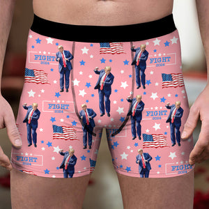 Custom Trump Dancing Christmas Flannel Boxer LM32 65095