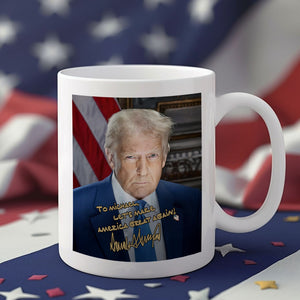 47th US President Donald Trump Photo White Mug HA75 67294