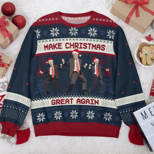 Trump Bring Motivation To Every Corner Of America - Make Christmas Great Again Ugly Sweater LM32 63689