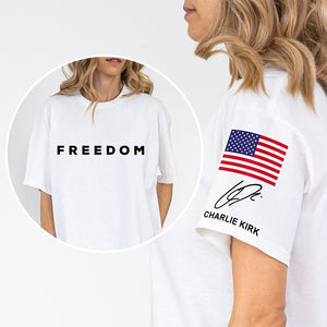 Charlie Kirk Freedom Signature Shirt TH10 64527
