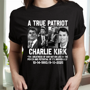Justice for Charlie Kirk - Prayers Up Charlie Dark Shirt HA75 64418