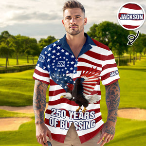 Personalized 250 Years of Freedom Flag, 1776–2026 Eagle Betsy Hawaii Shirt HO82 901202