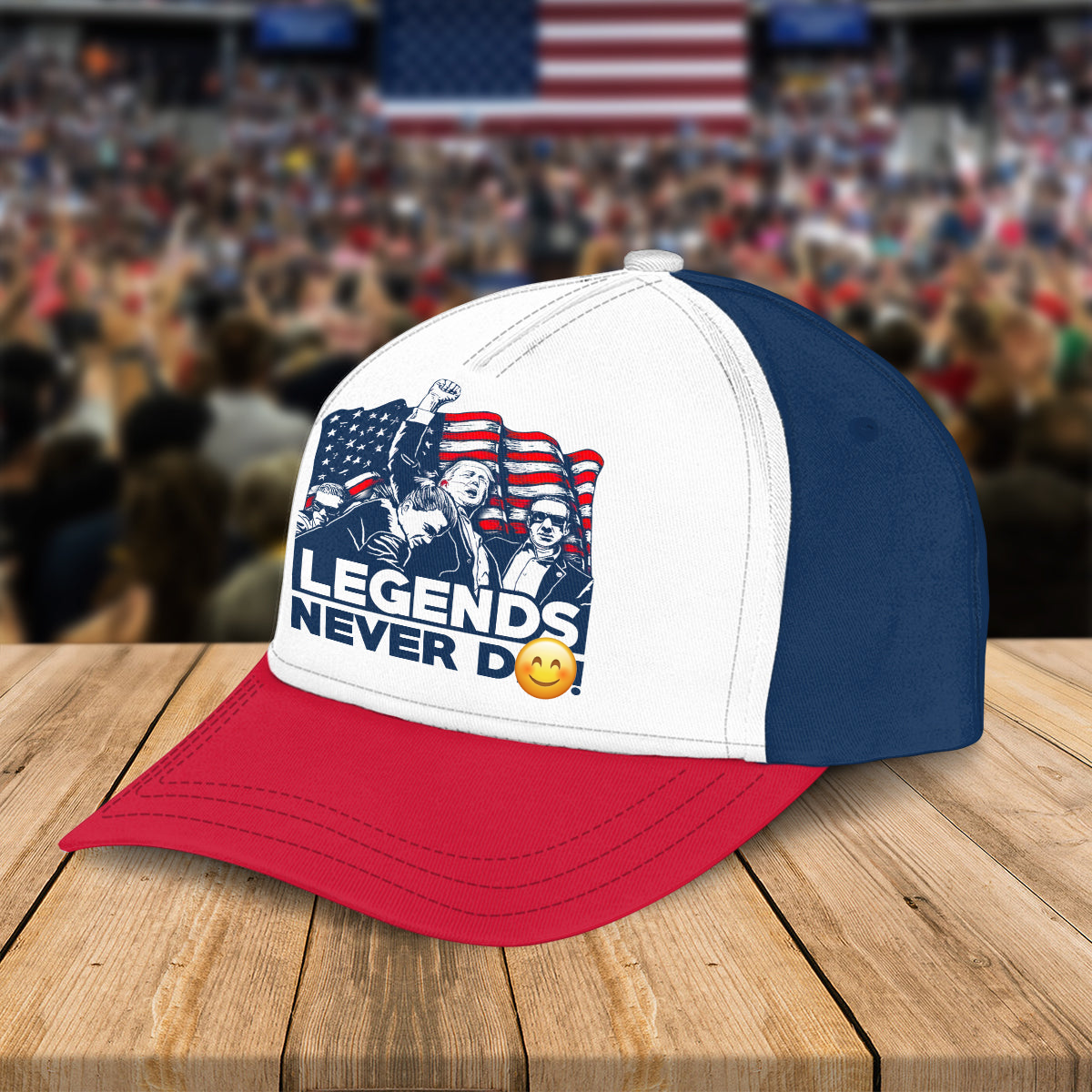 Donald Trump 2024 Never D**! Legends Classic Cap HO82 63124