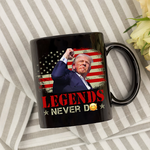 Legend Never D** Donald Trump Black Mug TH10 63153