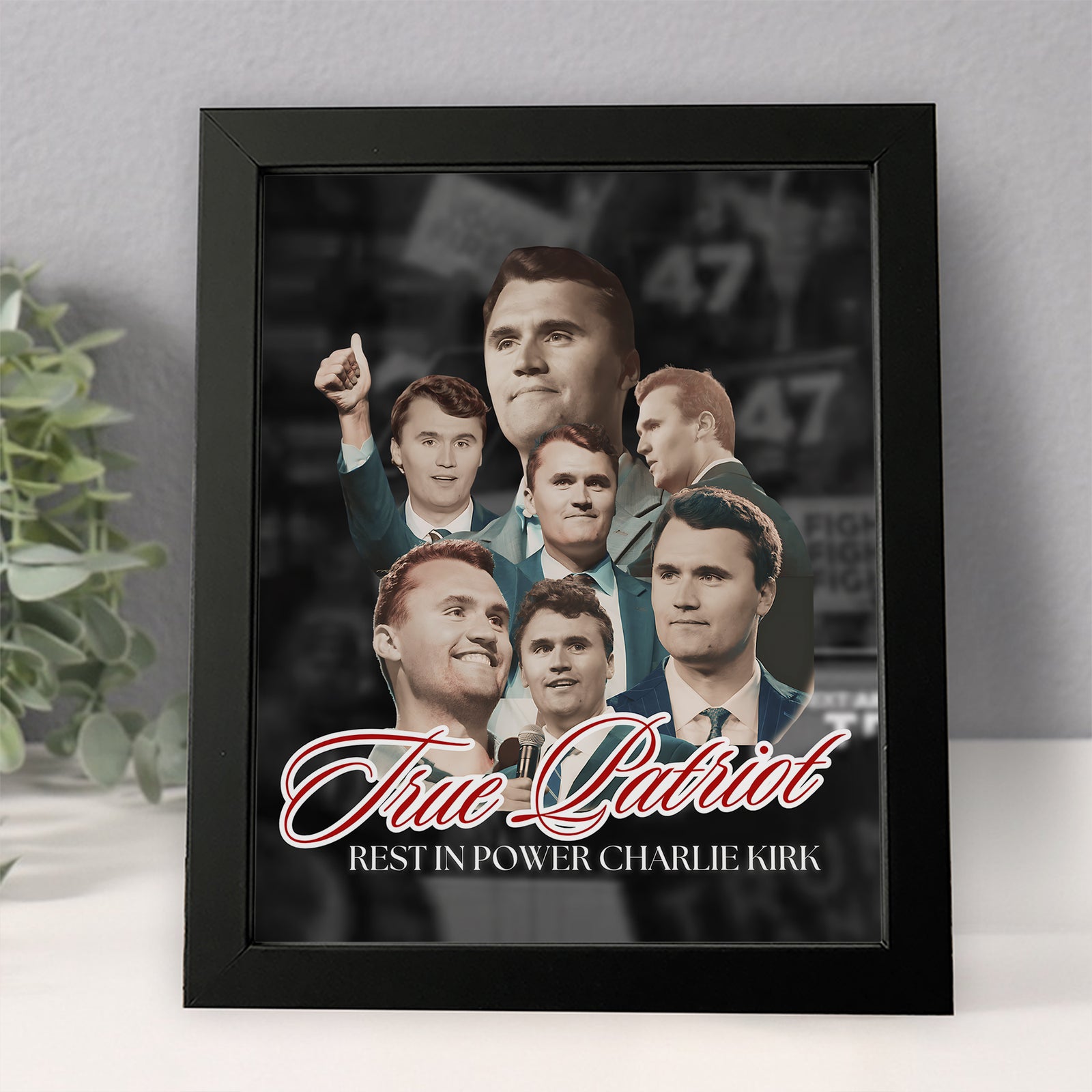 True Patriot Rest In Power Charlie Kirk Picture Frame HO82 65816