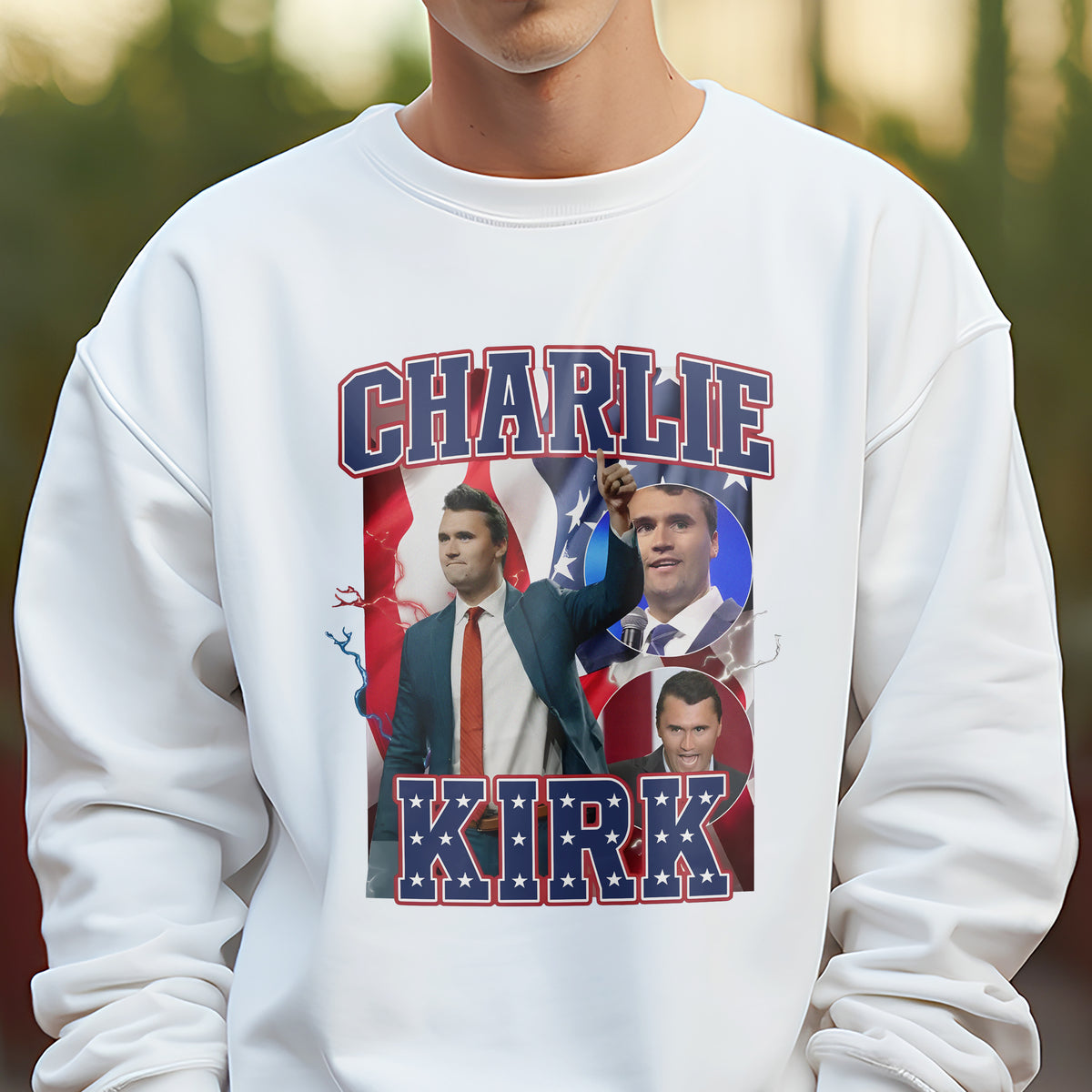 Patriotic Tribute to Charlie Kirk Memorial Bright Shirt LM32 65611