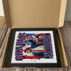 Patriotic Tribute to Charlie Kirk Memorial Picture Frame LM32 65615