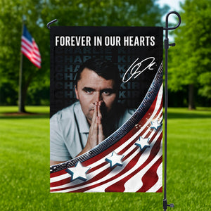 Charlie Kirk Signature Freedom Garden Flag N369 64533