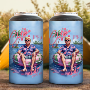 Chillin Like A Felon Summer 2024 Trump President Cooler Tumbler N304 HA75 62918