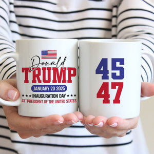 Trump Inauguration Bring Back The Greatness Of America 2025 White Mug LM32 65125