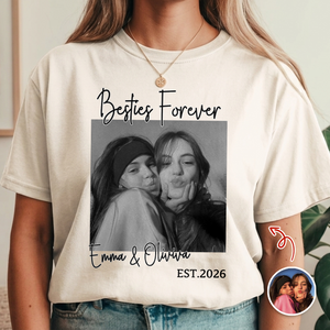 Custom Photo Bestie Forever Comfort Shirt - Personalized Best Friend Gift TH10 170495