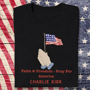 Faith & Freedom – Pray for America Dark Shirt HA75 64590