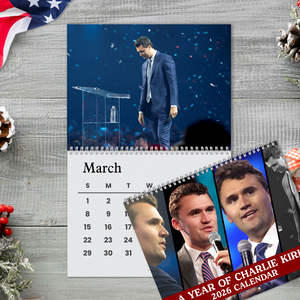 Year Of Charlie Kirk Wall Calendar 2026 Inspirational Wall Calendar LM32 65793