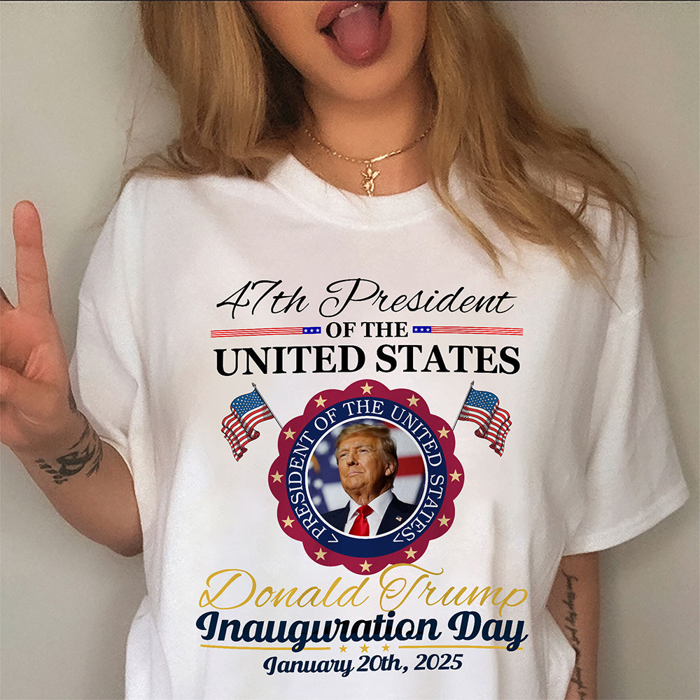 Donald Trump Presidential Inauguration Day 2025 Bright Shirt HA75 67122