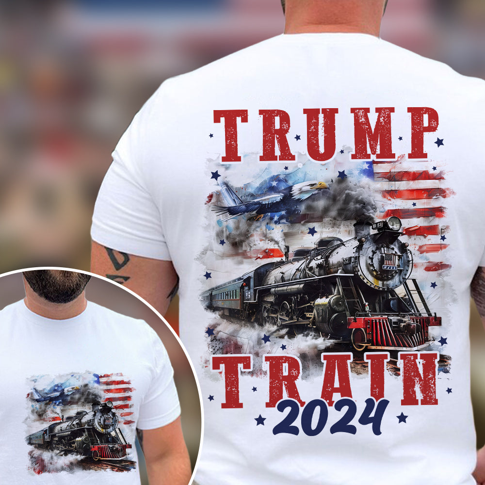 Trump Train 2024 Front And Back Bright Shirt N304 HA75 62922