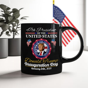 Donald Trump Presidential Inauguration Day 2025 Black Mug HA75 67116