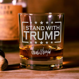 Stand With Trump MAGA Whiskey Glass TH10 64253